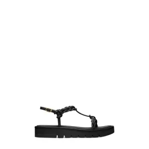 STUART WEITZMAN Womens Black Lug Platform Calypso Platform Sandals Shoes 7.5 B