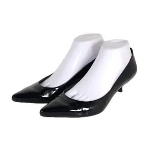 Stuart Weitzman Women's US 8,5 Black Patent Leather Kitten Heel pumps Shoes