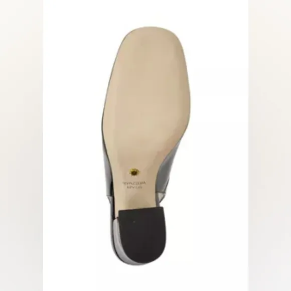Stuart Weitzman Curveblock 85mm slingback Bkack Block Heels pumps Shoes