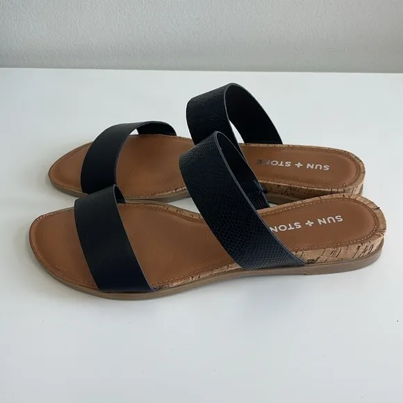 Sun Stone Eastenp Black SM Shoes Size 8