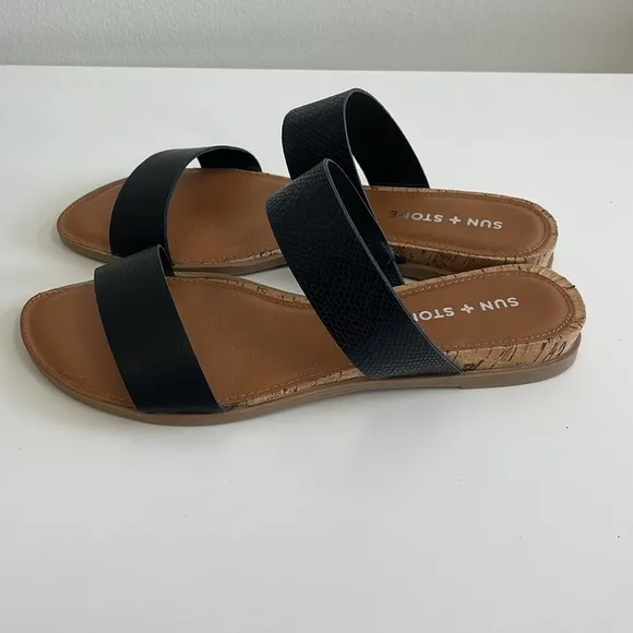 Sun Stone Eastenp Black SM Shoes Size 8