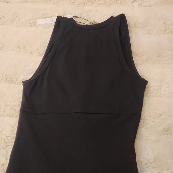 Susana Monaco Front Wrap Front and Bottom Cut Out Dress in Black size S