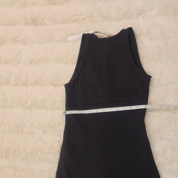 Susana Monaco Front Wrap Front and Bottom Cut Out Dress in Black size S