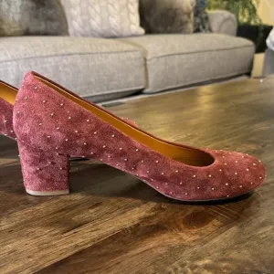 Sézane Cuir Veritable Designer Made in Italy Heel Shoe Size 41 (10) BGNDY