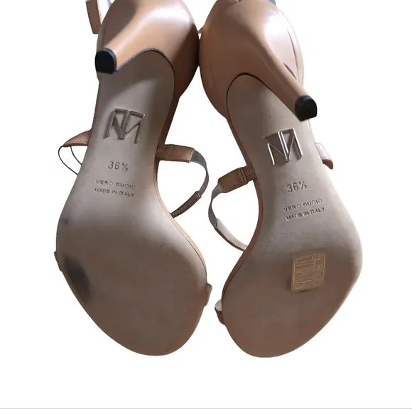 Tamara Mellon New Frontline Mandorla Leather Stiletto US 6.5 Retail $695