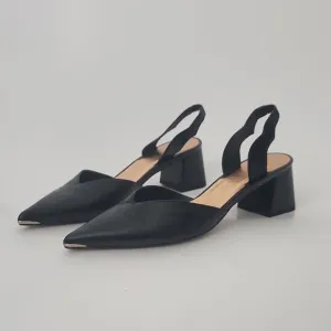 Ted Baker Black Leather Slingback Pumps Size 42I