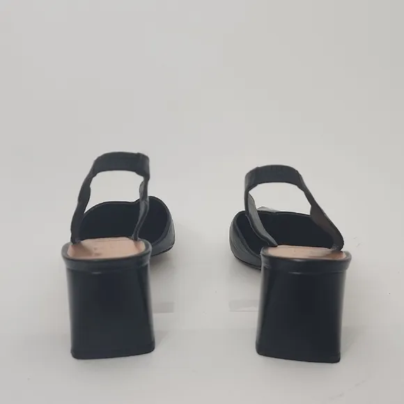 Ted Baker Black Leather Slingback Pumps Size 42I