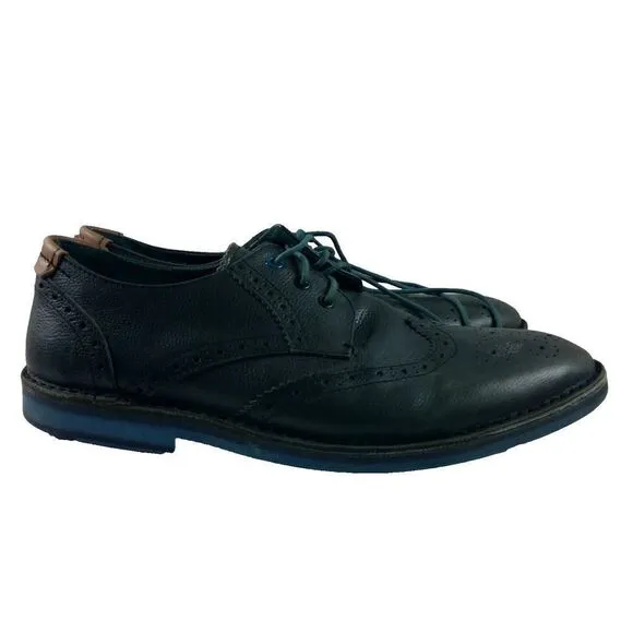 Ted Baker London Men's Black Leather Oxford Wingtip Dress Shoes Size 11