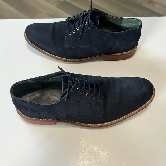Ted Baker Men’s Blue Suede Tie Up Shoes