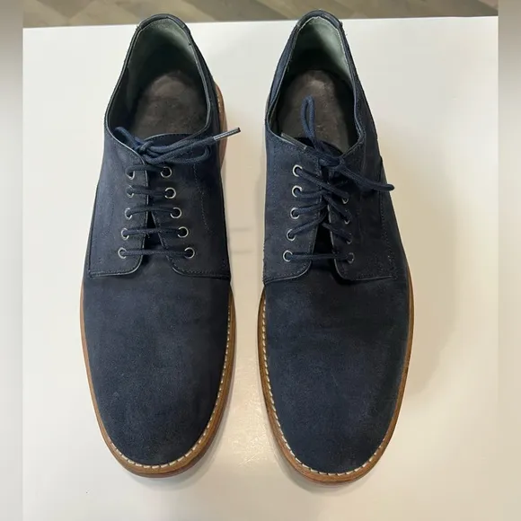 Ted Baker Men’s Blue Suede Tie Up Shoes