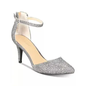 THALIA SODI Womens Gray D'orsay Vanesssa‎ Pointed Toe Stiletto Pumps Shoes 7.5 M