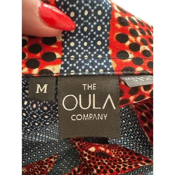 The OULA Maxi Print Dress - Size Medium - Never Worn