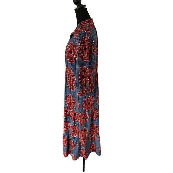 The OULA Maxi Print Dress - Size Medium - Never Worn