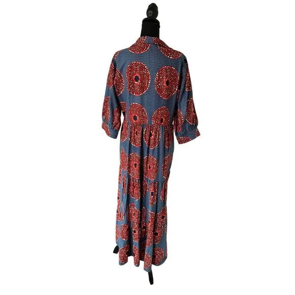 The OULA Maxi Print Dress - Size Medium - Never Worn