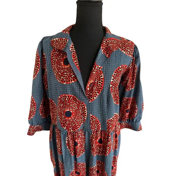 The OULA Maxi Print Dress - Size Medium - Never Worn