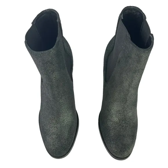 Thursday Boot Co.‎ Galaxy Avenue Ankle Boots Black Glitter Chelsea Size 8