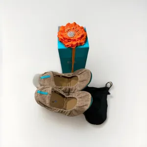 Tieks Brentwood Folding Flats US 9 With‎ Box, Dust Bag and Flower.