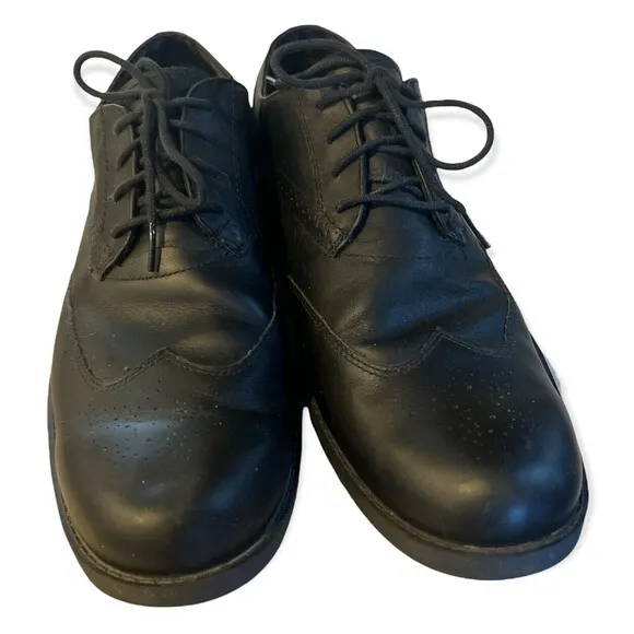 Timberland Brogue Wingtip Oxford Shoes Mens Sz 12 #5567ABLACK LEATHER Loafer