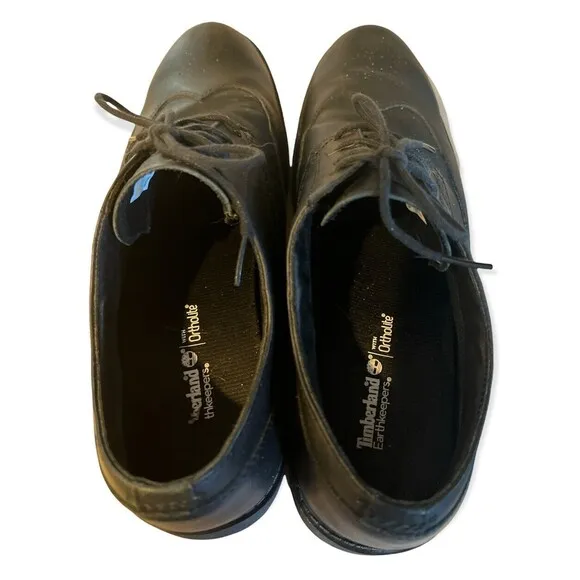 Timberland Brogue Wingtip Oxford Shoes Mens Sz 12 #5567ABLACK LEATHER Loafer
