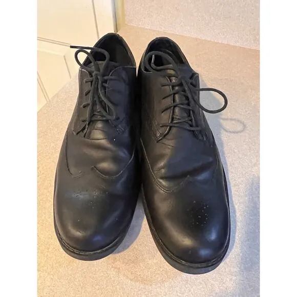Timberland Brogue Wingtip Oxford Shoes Mens Sz 12 #5567ABLACK LEATHER Loafer