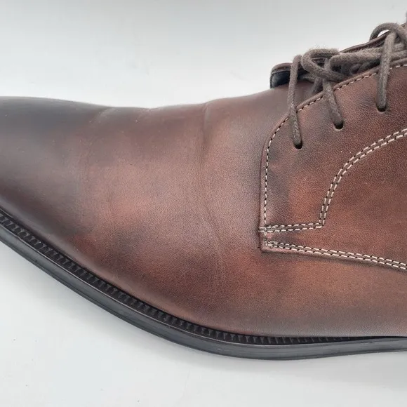 To Boot New York Men's Dress Shoes Brown Leather Blakeley Burnished Derby 10.5