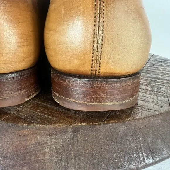 Tom James Oxford Shoes Mens 13D Brown Leather Abington Lace Up Made in England