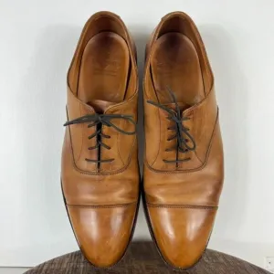 Tom James Oxford Shoes Mens 13D Brown Leather Abington Lace Up Made in England