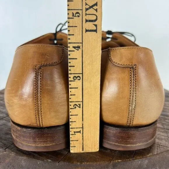 Tom James Oxford Shoes Mens 13D Brown Leather Abington Lace Up Made in England