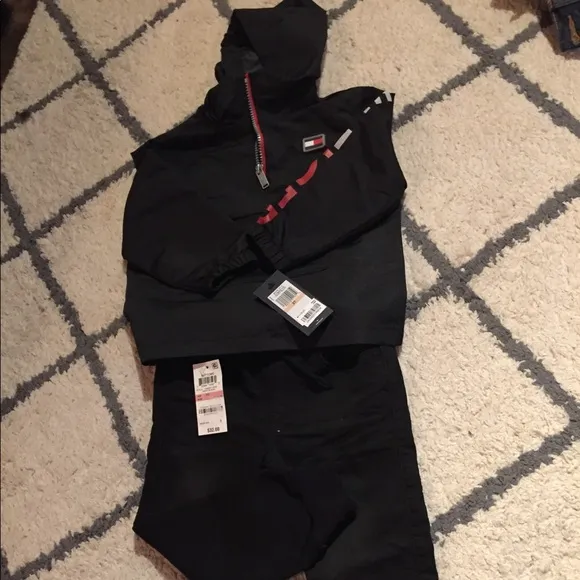 Tommy Hilfiger Anorak/Shoes  ,Black joggers,