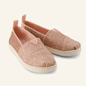 Toms Alpargata Rose Gold Cosmic Glitter shoes