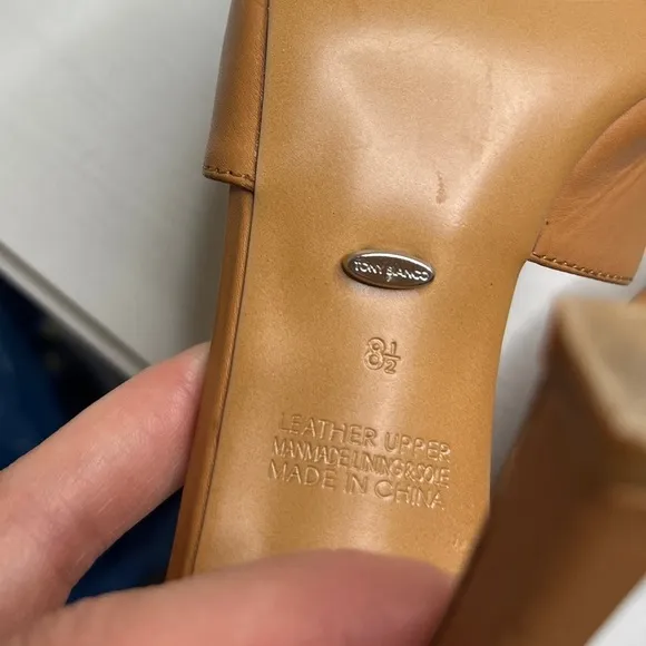 Tony Bianco Flora Mule in Tan Como Sz 8.5