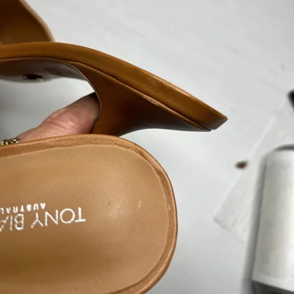 Tony Bianco Flora Mule in Tan Como Sz 8.5