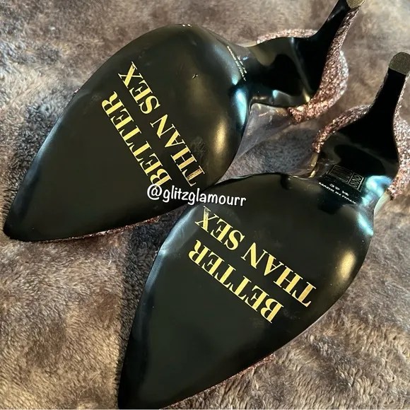 💖Too Faced Better Than Sex Pink Stiletto Heels💖