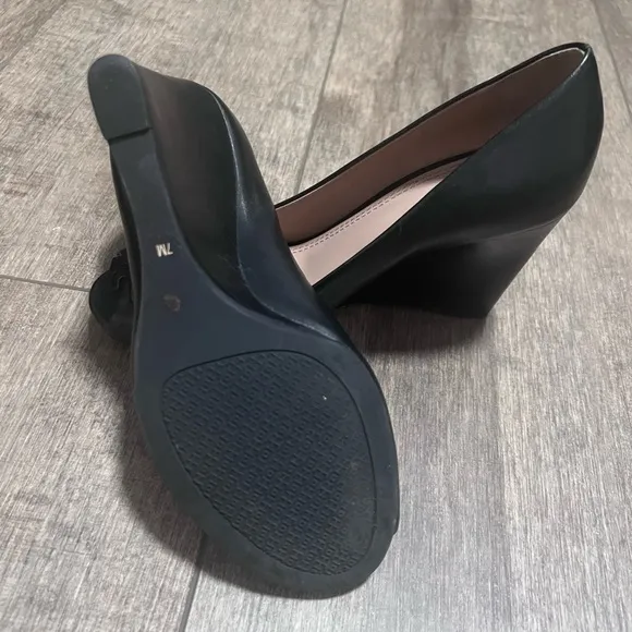 Tory Burch Black Peep-Toe Women's Shoes 7M