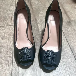 Tory Burch Black Peep-Toe Women's Shoes 7M