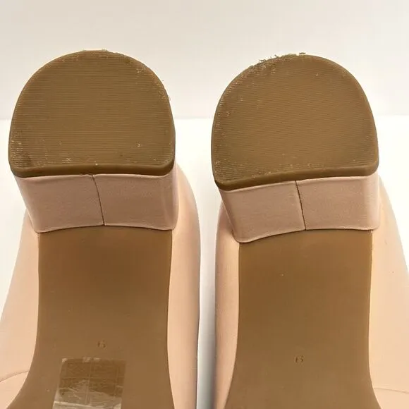 Tory Burch Pink Leather Patent Leather Chelsea Block Heel Pumps Size 9