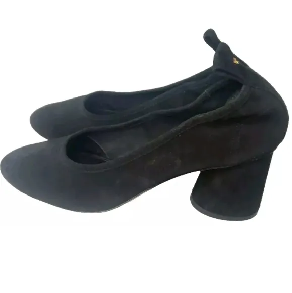 Tory Burch Women's Therese Suede Mid Heel Pumps Size 10 Shoes