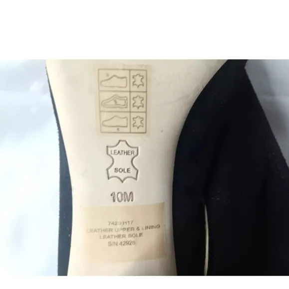 Tory Burch Women's Therese Suede Mid Heel Pumps Size 10 Shoes