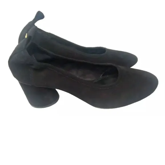Tory Burch Women's Therese Suede Mid Heel Pumps Size 10 Shoes