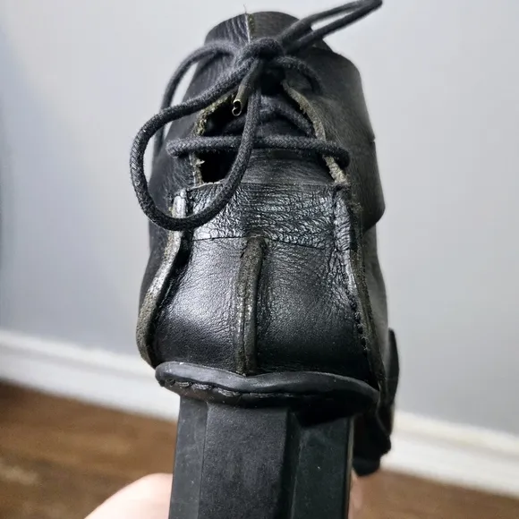 Trippen Elegant Black Leather Ankle Boots Size 9
