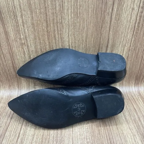 T.U.K Winklepicker Black Wingtip Born And Raised England Men’s Shoes Size 10
