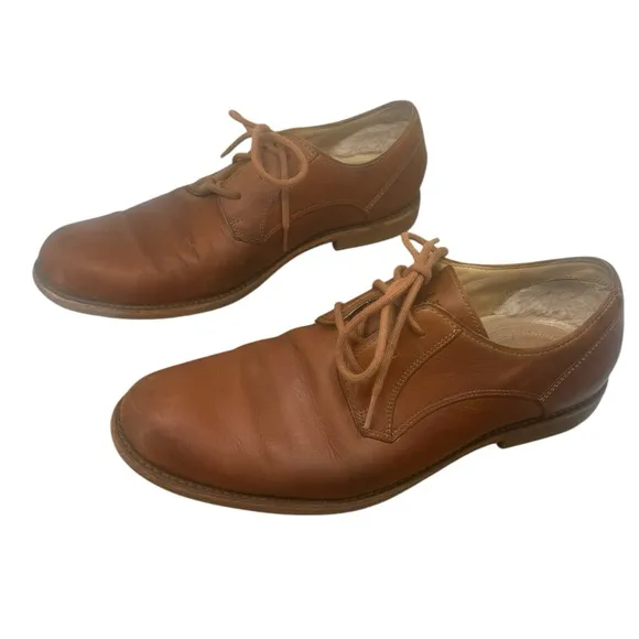Ugg Men Hixson Brown Leather Oxford Lace Up Dress Shoes | Size 12
