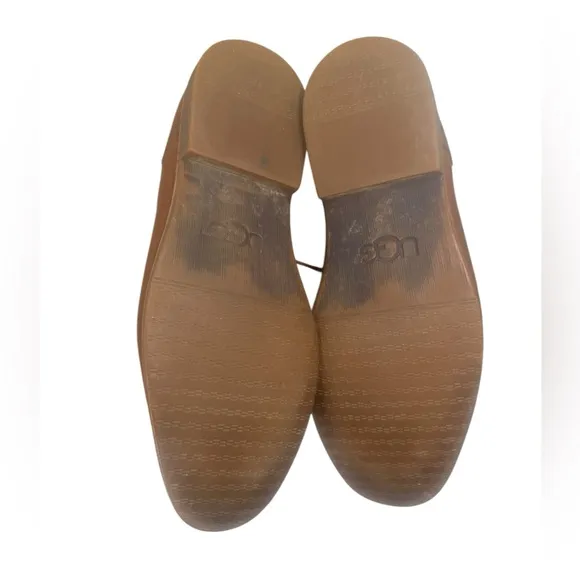 Ugg Men Hixson Brown Leather Oxford Lace Up Dress Shoes | Size 12