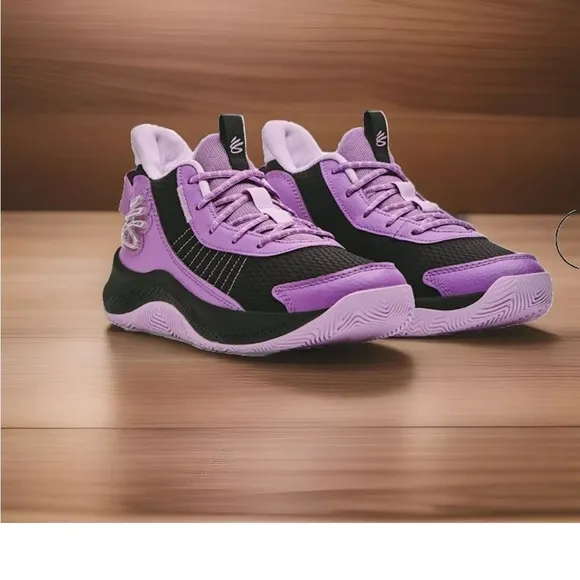Under Armour Curry 3Z7 Mens Size 10.5 Purple Black Basketball Shoes 3026622-500