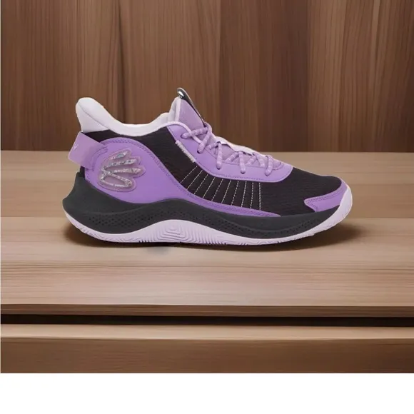 Under Armour Curry 3Z7 Mens Size 10.5 Purple Black Basketball Shoes 3026622-500