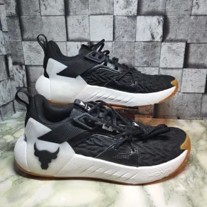 Under Armour Project Rock 6 Black Gum HOVR GS Size 6Y