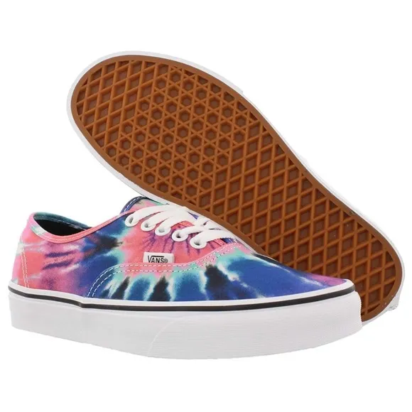 Vans Authentic Skate Shoes - (Tie Dye) Multi/True White