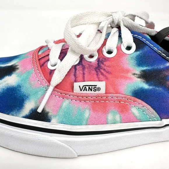 Vans Authentic Skate Shoes - (Tie Dye) Multi/True White