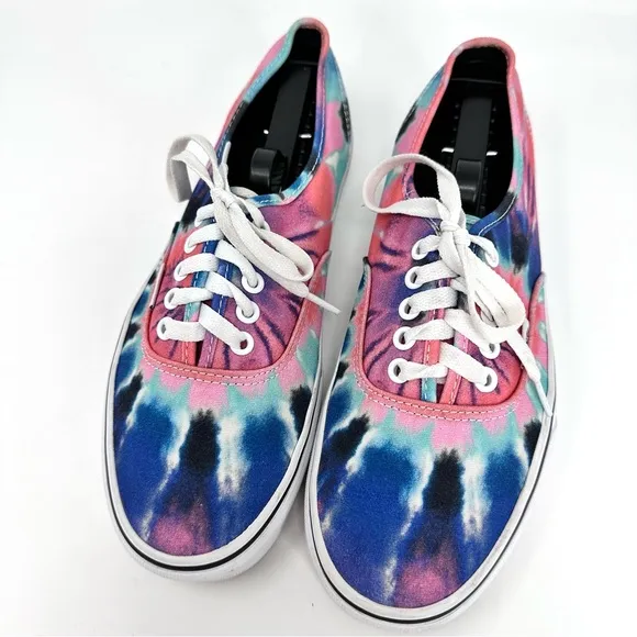 Vans Authentic Skate Shoes - (Tie Dye) Multi/True White