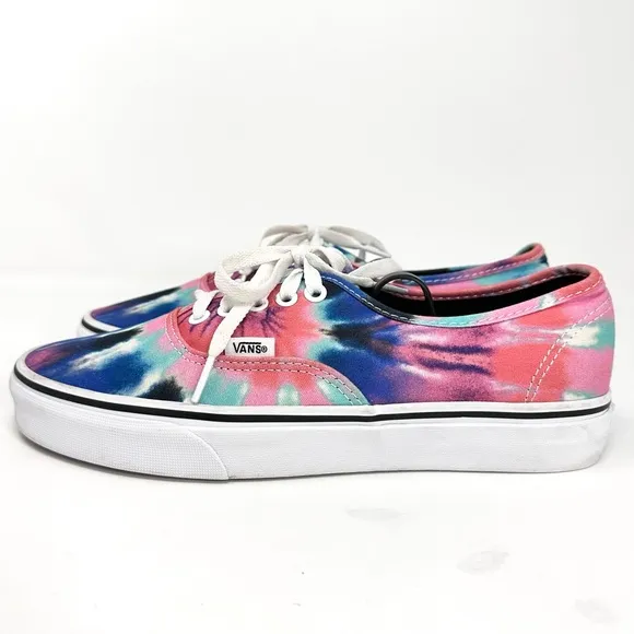 Vans Authentic Skate Shoes - (Tie Dye) Multi/True White